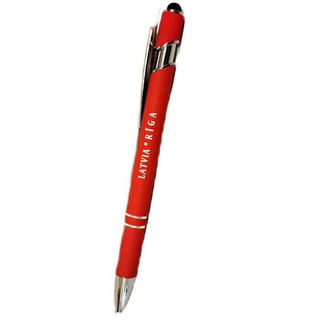 Metal Souvenir Pen with Stylus – Riga 450602
